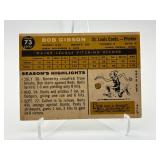 1960 Topps Bob Gibson Vintage Baseball Card, Some Creasing on Front, Amazing Centering