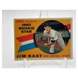 1960 Topps Jim Kaat Rookie Card, Minnesota Twins Legend and Hall of Famer