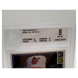 1982 Donruss Cal Ripken Jr. Rookie Card Beckett Graded NM-MT 8, Great Eye Appeal