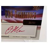2004 Upper Deck SP Authentic Joe Mauer Pre-Rookie Team USA baseball Card With Autograph, Rare Red Ink, Serial #