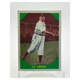 1960 Fleer Cy Young Vintage Baseball Card, All-Time Great Pitcher