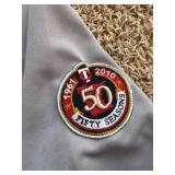 Joe Mauer Authentic Minnesota Twins Jersey, 50th Anniversary of the Team Patch, Great Quality Jersey