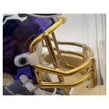 Denver Broncos 24-Karat Gold Plated Football Mini Helmet in Original Packaging