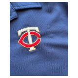 Minnesota Twins Navy Blue Colored Polo Shirt, Adult Male XL Size