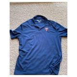 Minnesota Twins Navy Blue Colored Polo Shirt, Adult Male XL Size
