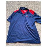 Minnesota Twins Blue and Read Polo Shirt, Adult Male XL Size
