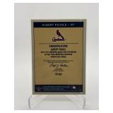 2005 Fleer Platinum Albert Pujols Game Used Bat Card