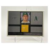 Flair Greats Cut of History Jim "Catfish" Hunter Game-Worn Jersey Card Oakland Athletics Legend and Hall of Famer