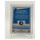 2020 Donruss Stanford Samuels III Rookie Card Autograph