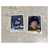 Two Frank Viola Rookie Cards, Fleer Version and Donruss Version