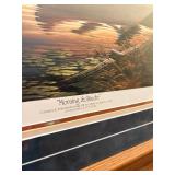 Terry Redlin “Morning Solitude” Signed Limited Edition Lithograph Camper Canoe Sunrise - 2547/12107 w/ COA