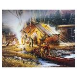 Terry Redlin “Campfire Tales” Conservation Edition Framed & Signed Print w/ COA #1812/6000