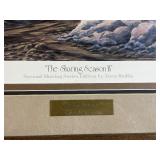 Terry Redlin “The Sharing Season II” Hand Signed Open Edition Print - Framed, Christmas 1986