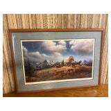 Framed Terry Redlin Print - “O Beautiful for Spacious Skies” (1990)