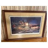 Lights of home-Terry Redlin limited edition signed lithography