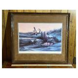 Terry Redlin “Evening Company” Signed & Numbered Limited Edition Print - Minnesota Ducks Unlimited 1985 Banquet Print of the Year - Framed