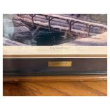 Terry Redlin "Homeward Bound" Signed Open Edition Framed Art Print - Christmas 1988