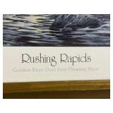 Terry Redlin “Rushing Rapids” — Golden Eyes Over Free Flowing River — Framed Print, © 1983