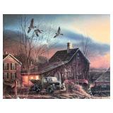Terry Redlin "Prepared For The Season" Signed Open Edition Framed Art Print (1985)