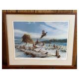 Terry Redlin "The Sharing Time" Signed Open Edition Framed Art Print (1989) - Loose Frame