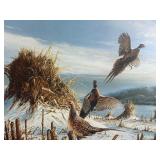 Terry Redlin "The Sharing Time" Signed Open Edition Framed Art Print (1989) - Loose Frame