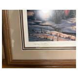 Framed Terry Redlin "The Sharing Season" Hand-Signed Open Edition Print, 33" x 25"