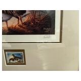 Terry Redlin Signed 1985 MN Waterfowl Stamp Print "Conservation Edition" Framed