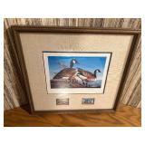 Terry Redlin Signed Limited Edition 57/200 "Conservation" Print with 1981 MN Waterfowl Stamp & Medallion