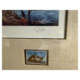Terry Redlin Signed Limited Edition 57/200 "Conservation" Print with 1981 MN Waterfowl Stamp & Medallion