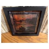 Terry Redlin "Evening Serenade" Framed Glass Sun Catcher / Hanging Art