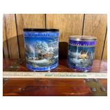 Vintage Terry Redlin holiday collectible tins