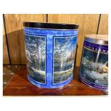 Vintage Terry Redlin holiday collectible tins