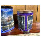 Vintage Terry Redlin holiday collectible tins