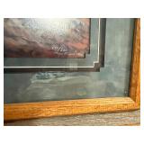 Framed Limited Edition Signed Western Print "Lewis & Clark on the Missouri River" by C.R. Cheek - #171/300