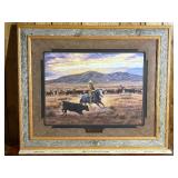 Tim Cox "Dance of the Blue Cayuse" Signed & Numbered Framed Print 753/1500