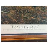 Terry Redlin Signed COA Framed Lithograph "The Conservationists" Low # 523/29500