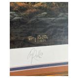 Terry Redlin Signed COA Framed Lithograph "The Conservationists" Low # 523/29500