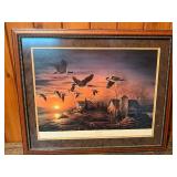 Terry Redlin "Sundown" Signed Limited Edition Print - 451/960 (South Dakota Ducks Unlimited 1984)