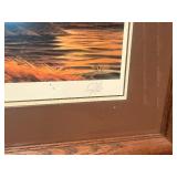 Terry Redlin "Prepared For The Season" Personally Signed Open Edition Framed Print