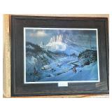 Ted Blaylock Signed Limited Edition Lithograph "Bring up a Grandchild" COA