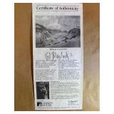 Ted Blaylock Signed Limited Edition Lithograph "Bring up a Grandchild" COA
