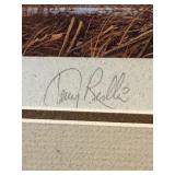 Terry Redlin Signed & Numbered Print with Matching 1983 North Dakota Habitat Stamp – Framed Display
