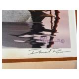 Daniel Pierce 1990 Wisconsin Waterfowl Stamp Print — Artist Proof 5/150 — Signed & Framed with Two Stamps