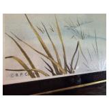 Framed A.J. Rudisill Wildlife Art Print - Common Goldeneye Ducks, 21.5" x 27.5"