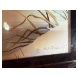 Framed A.J. Rudisill Wildlife Art Print - Common Goldeneye Ducks, 21.5" x 27.5"