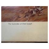 J.K. Ralston “The Surrender of Chief Joseph” Framed Historical Western Art Print – Inscribed 1979