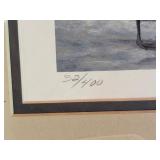 Framed & Signed 1982 Minnesota Waterfowl Stamp Print "Canvasbacks" by David A. Maass