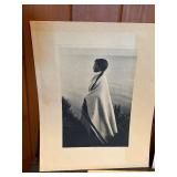 Vintage Native American Photogravure Print Collection – 5 Matted Black & White Western Portraits & Scenes