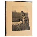 Vintage Native American Photogravure Print Collection – 5 Matted Black & White Western Portraits & Scenes
