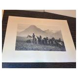 Vintage Native American Photogravure Print Collection – 5 Matted Black & White Western Portraits & Scenes